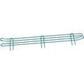 Global Equipment Nexel    Poly-Green    Wire Ledge, 36"W x 4"H AL436G